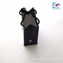 Sencai China factory handle custom black printing matte lamination small cute gift paper bag